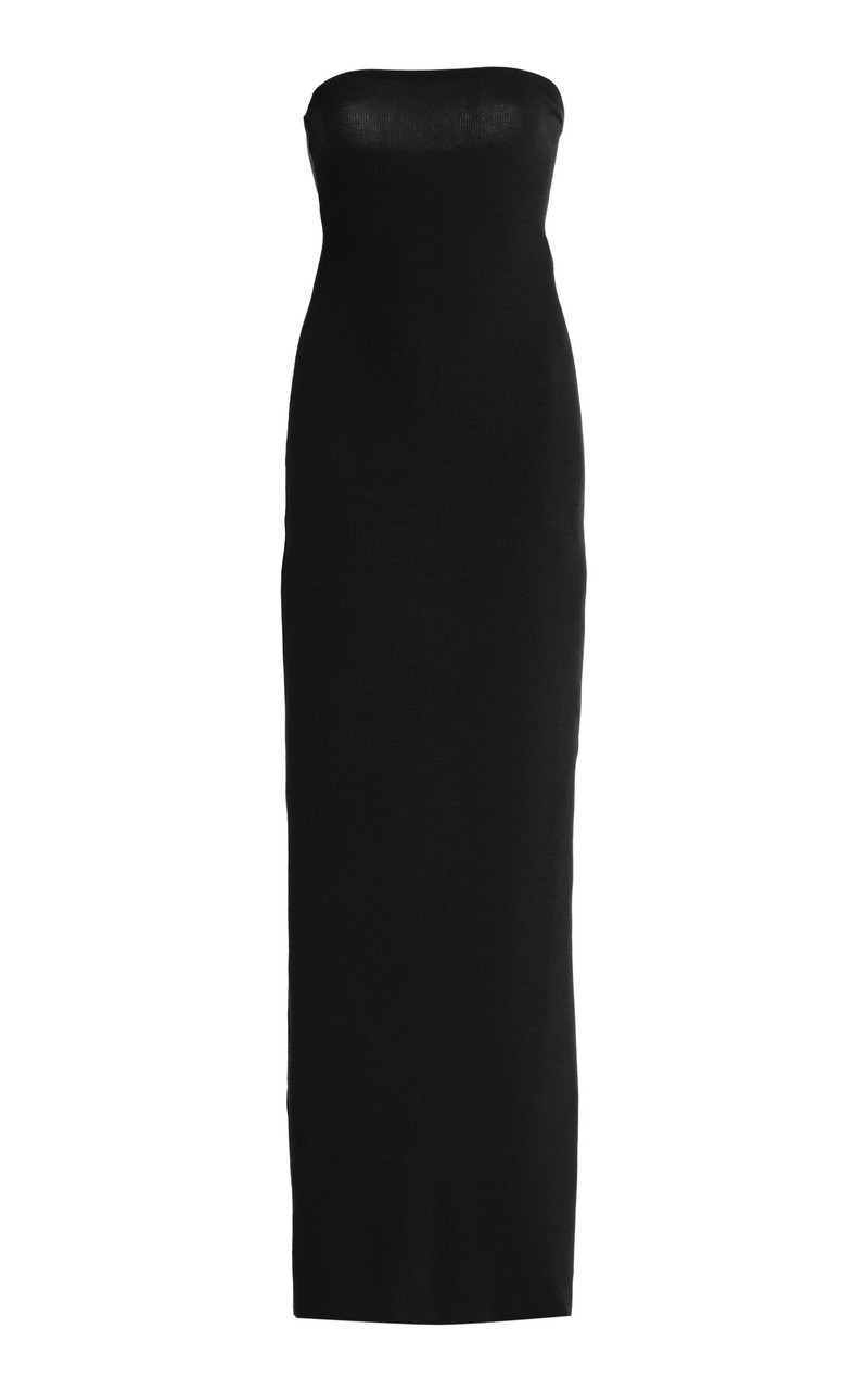 Jersey Maxi Tube Dress black - 1