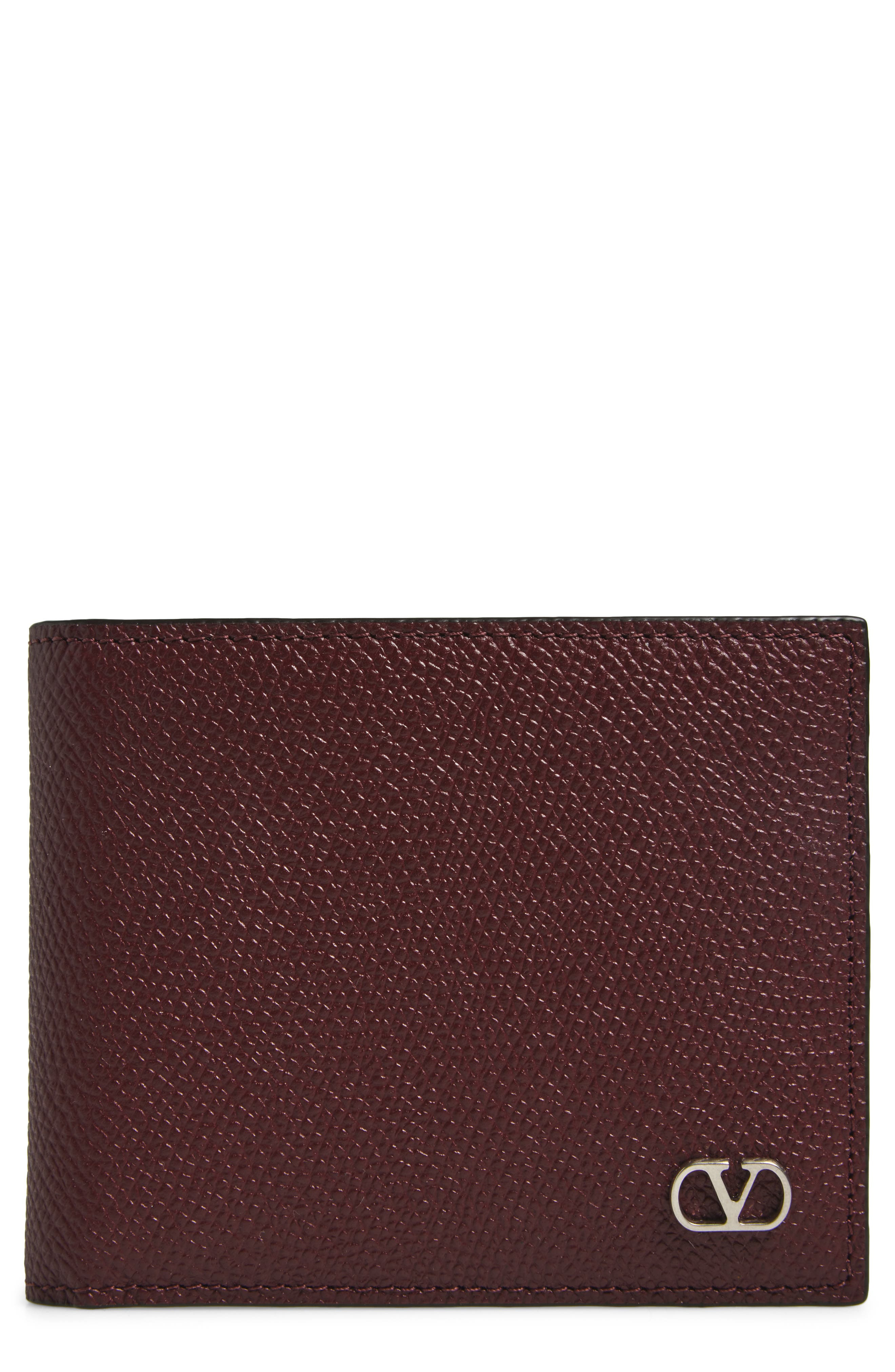 Valentino Garavani VLOGO Signature Bifold Leather Wallet in Red at Nordstrom - 1