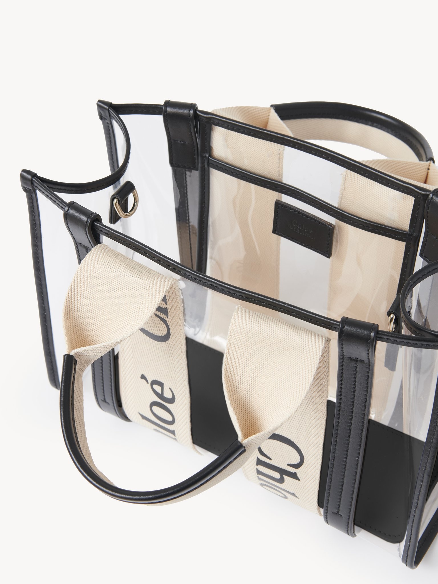 SMALL WOODY TOTE BAG IN JELLY & LEATHER - 4