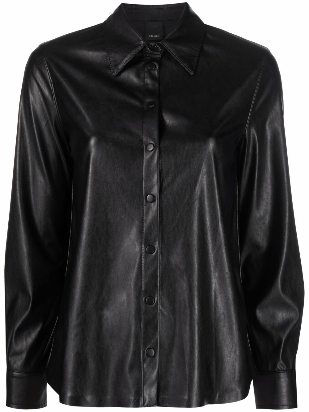 faux leather shirt - 1