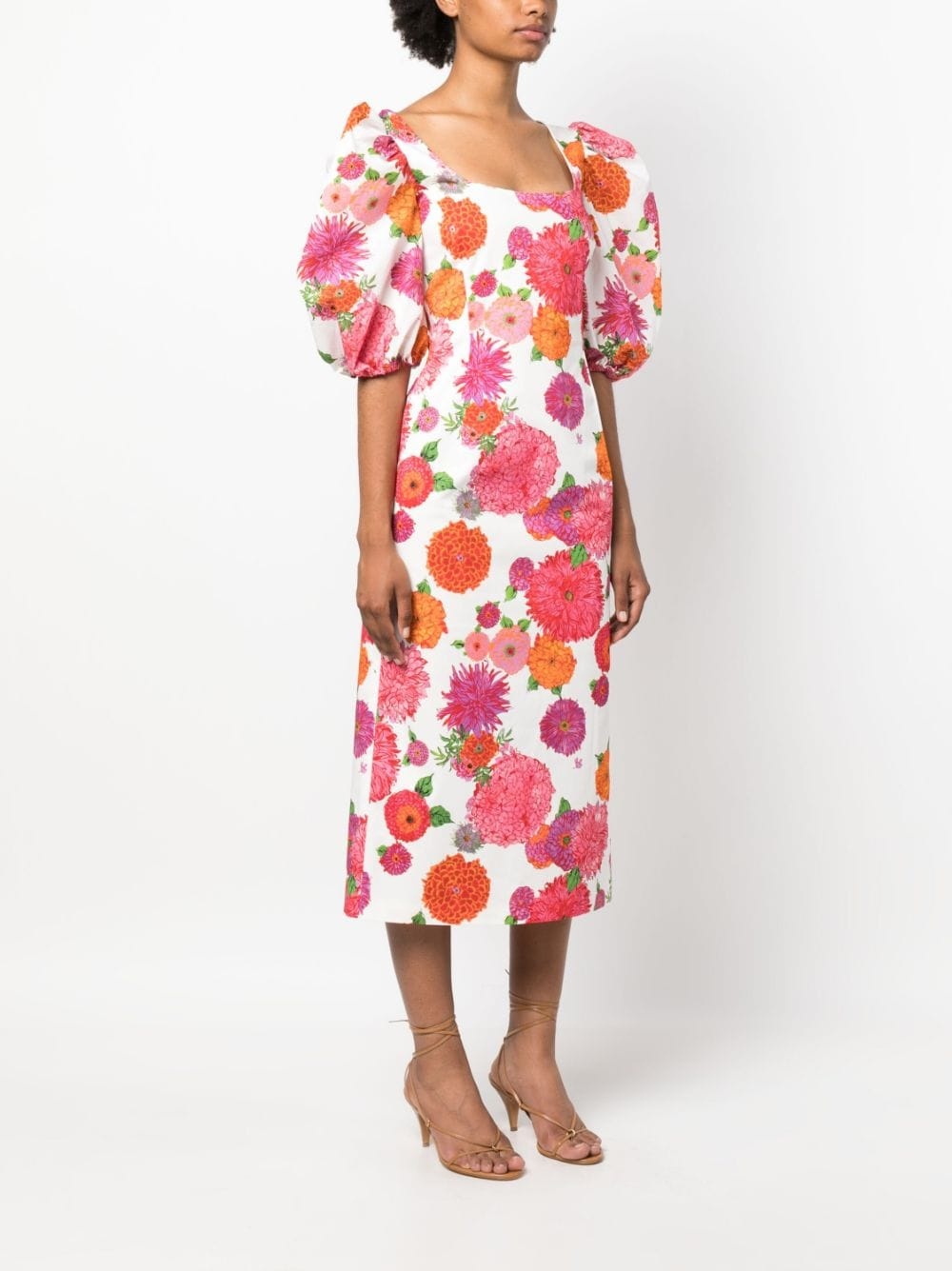 Sizzler floral-print midi dress - 3