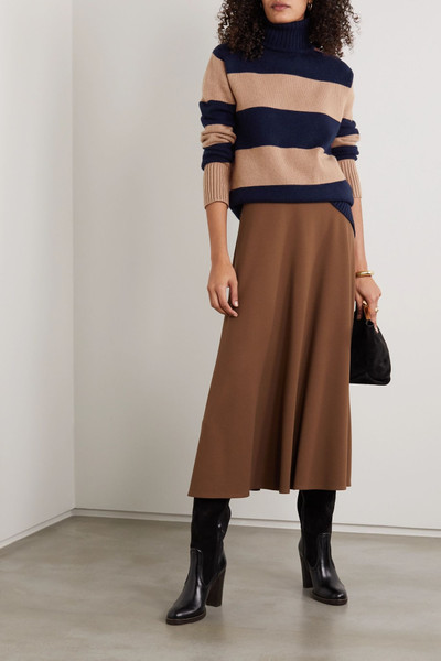 Max Mara Striped wool and cashmere-blend turtleneck sweater outlook