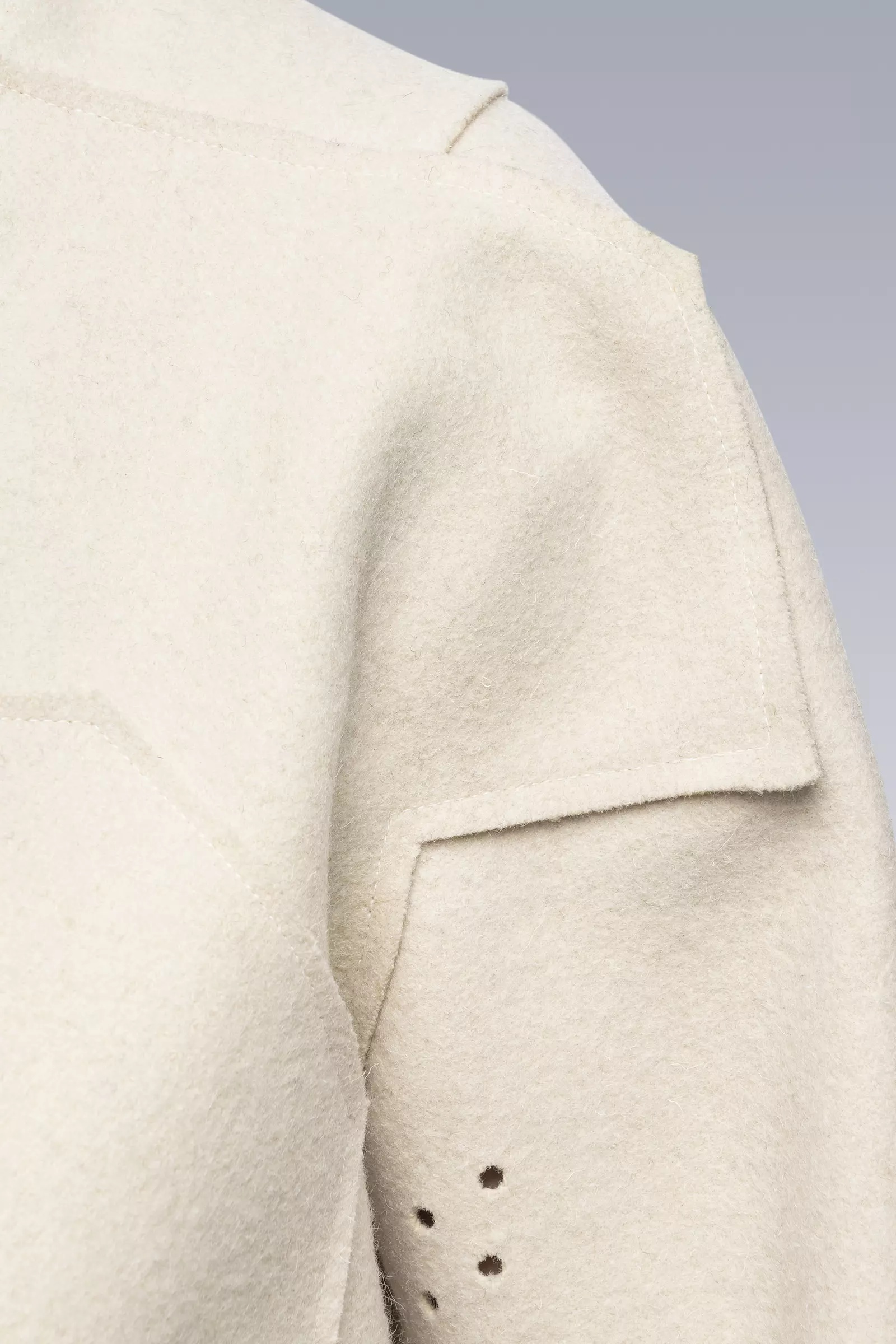 J70-BU Burel® Wool Jacket White - 16