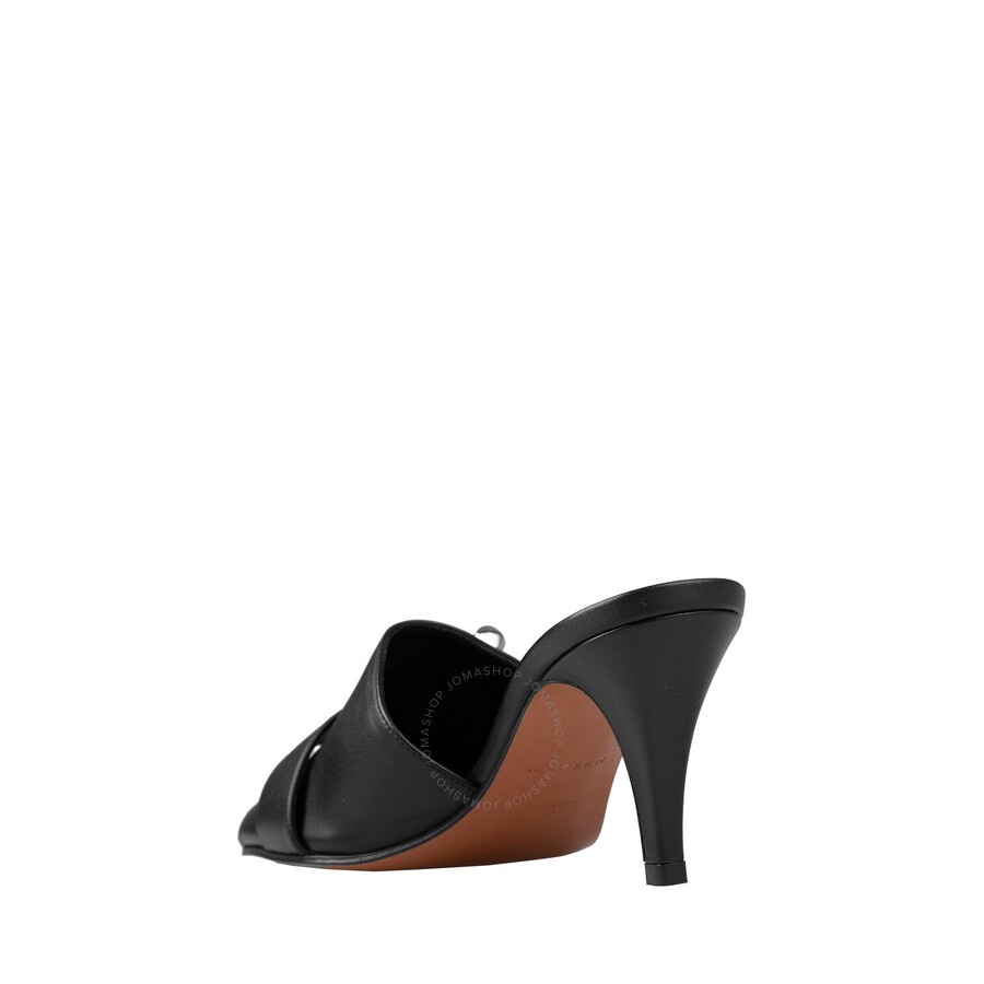 Alexander Mcqueen Ladies Black Francisco 70 mm Leather Mules - 3