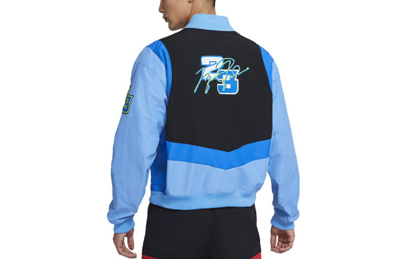 Jordan Air Jordan Sport Dna Logo Contrast Jacket For Men Blue CV2774-412 outlook