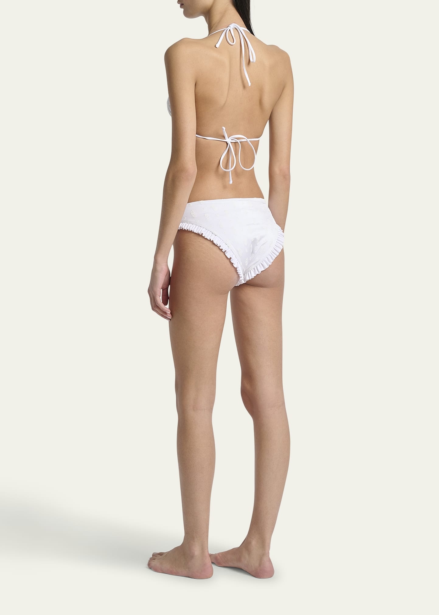 Ruffle-Trim Eyelet Bikini Bottoms - 3