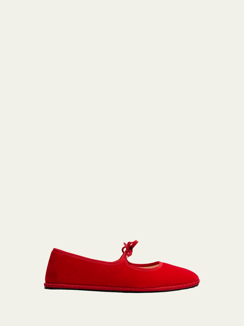 Canvas Mary Jane Ballerina Flats 1