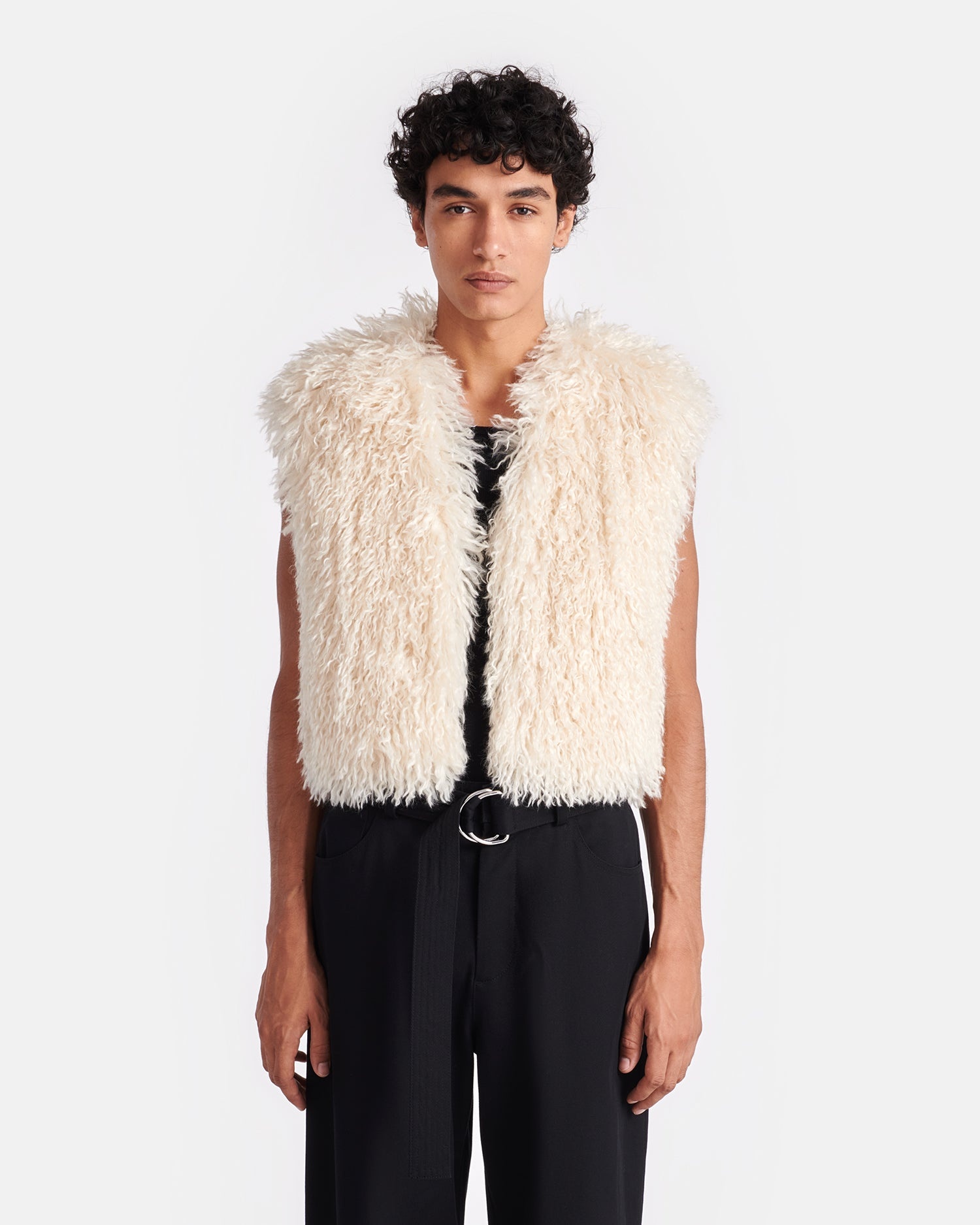 Faux Racka Fur Vest - 4