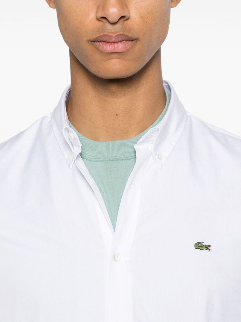logo-patch cotton shirt 5