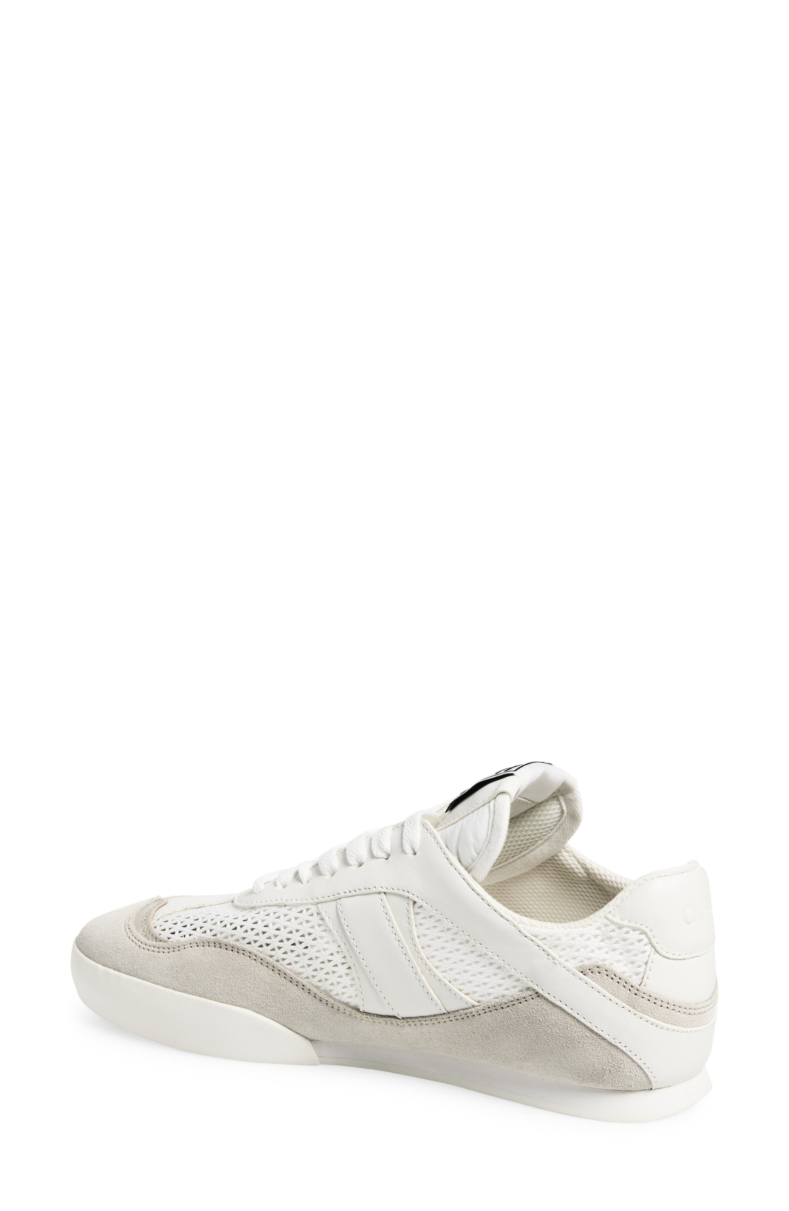 Chloé Kick Leather & Mesh Sneaker in Cloudy Cream at Nordstrom - 2