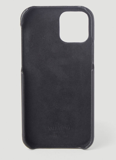 Valentino VLTN iPhone 12 Case in Black outlook