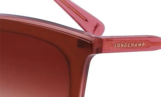 53mm Rectangular Sunglasses in Brown/Rose - 6