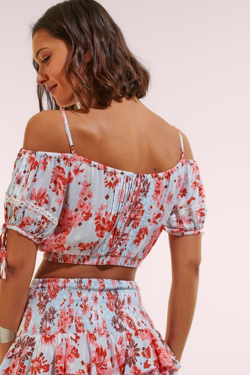 Poupette St Barth Top Bonny - Blue 90'S outlook