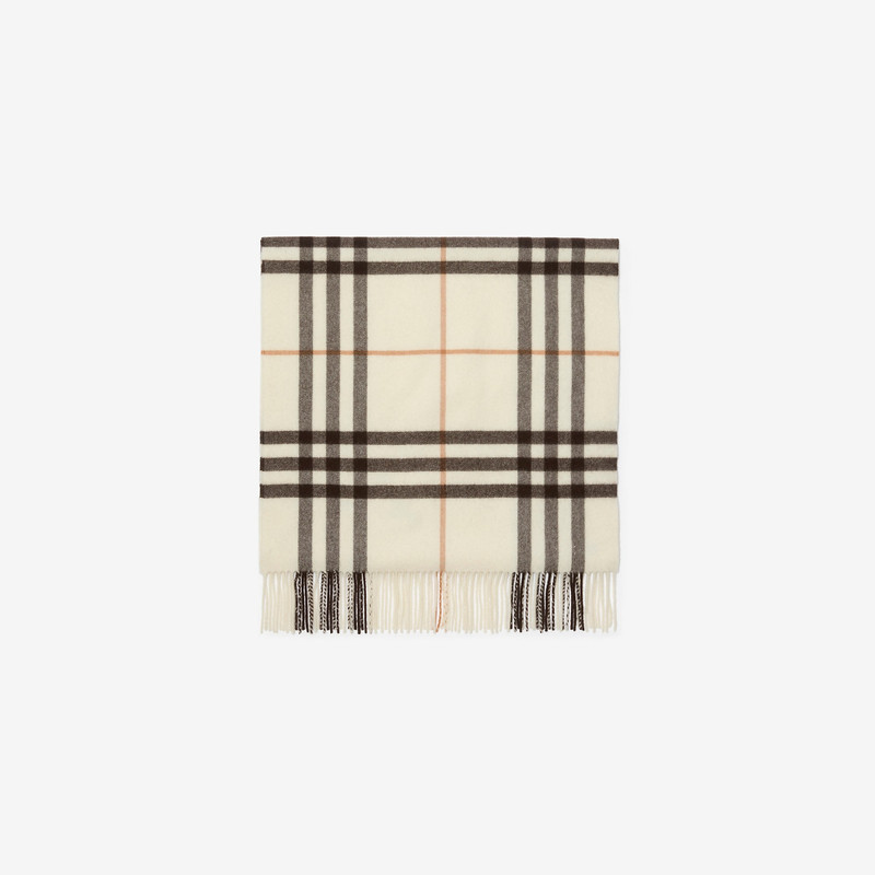 Burberry Wide Cross Stitch EKD Check Cashmere Scarf outlook