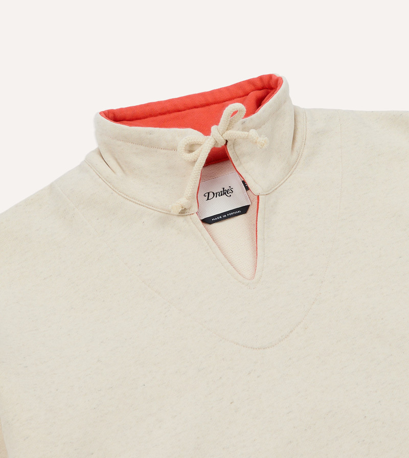 Ecru Cotton-Hemp Smock Sweatshirt 5
