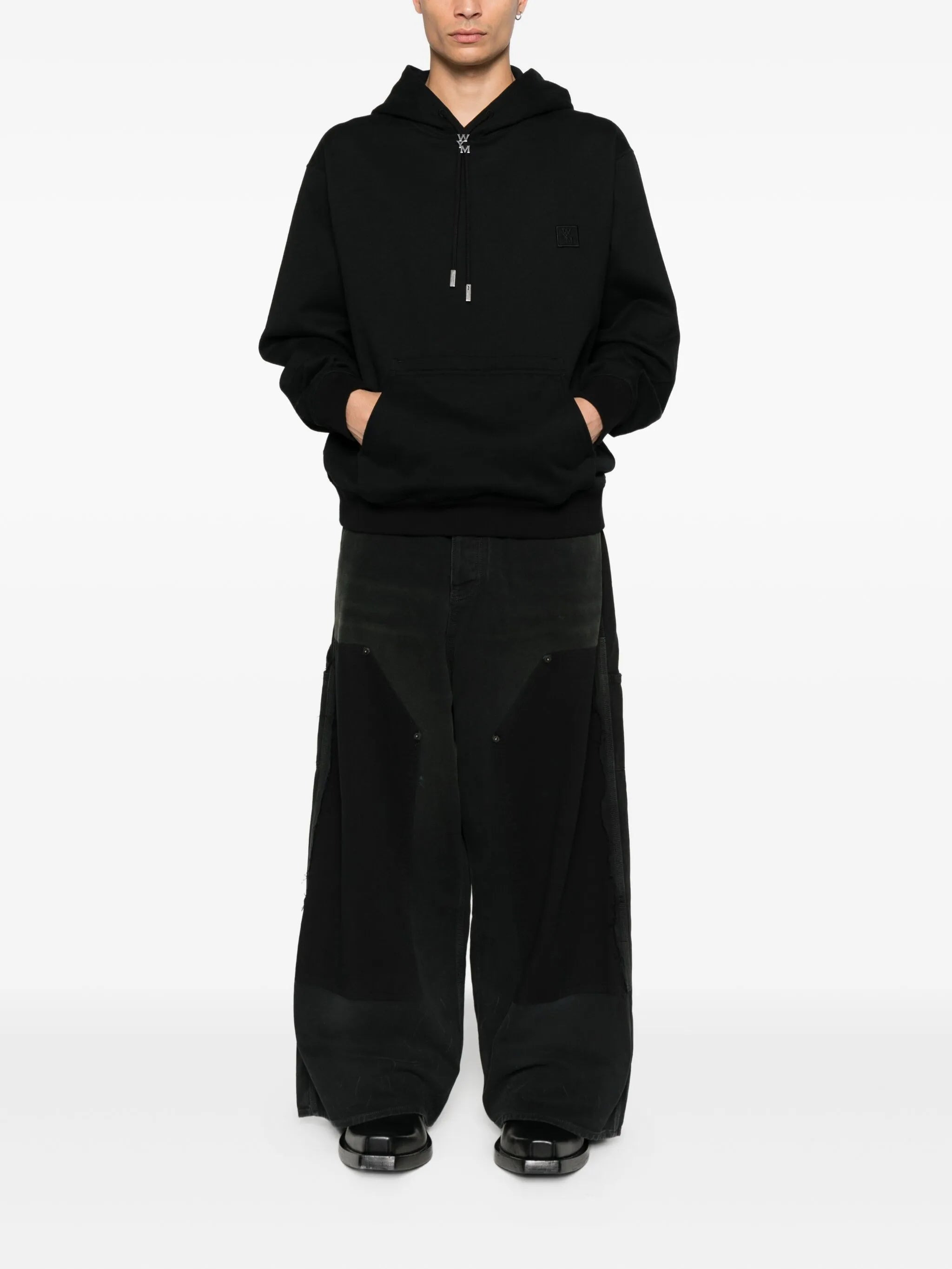 Wooyoungmi Embroidered-logo Drawstring Hoodie - 3