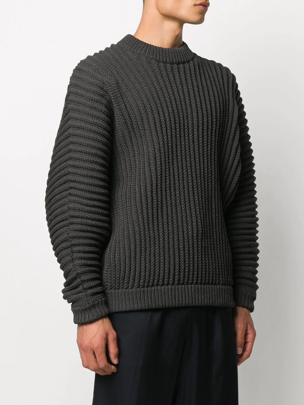 ribbed knit jumper - 3