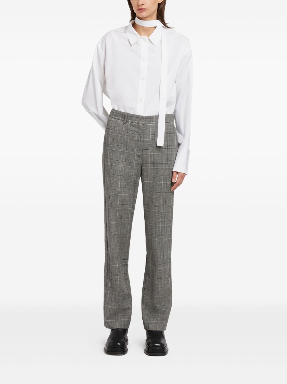 checkered tailored trousers - 2