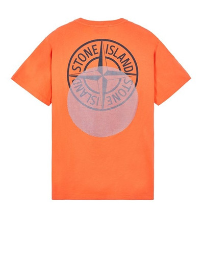 Stone Island 2NS94 30/1 COTTON JERSEY 'TRICROMIA THREE' PRINT_GARMENT DYED ORANGE outlook