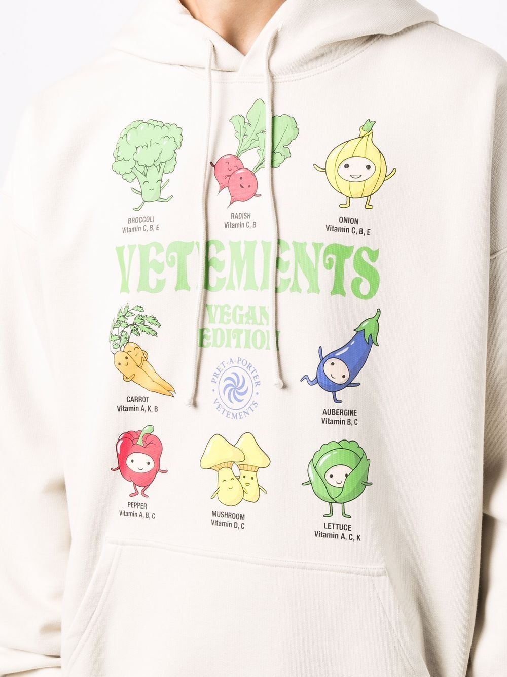 vegetables graphic-print hoodie - 6