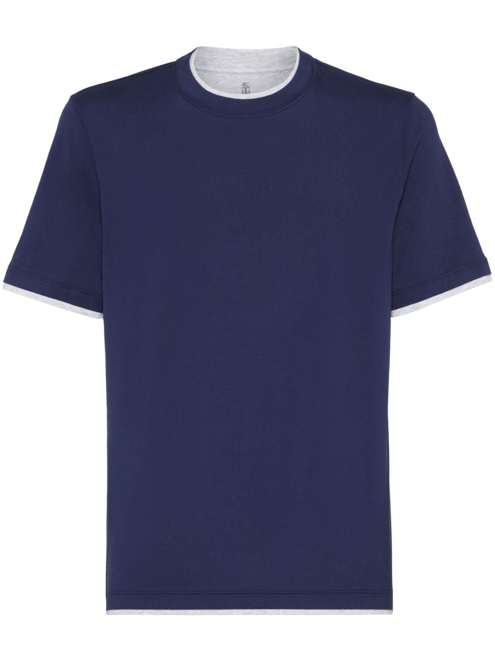 layered-effect cotton T-shirt - 1