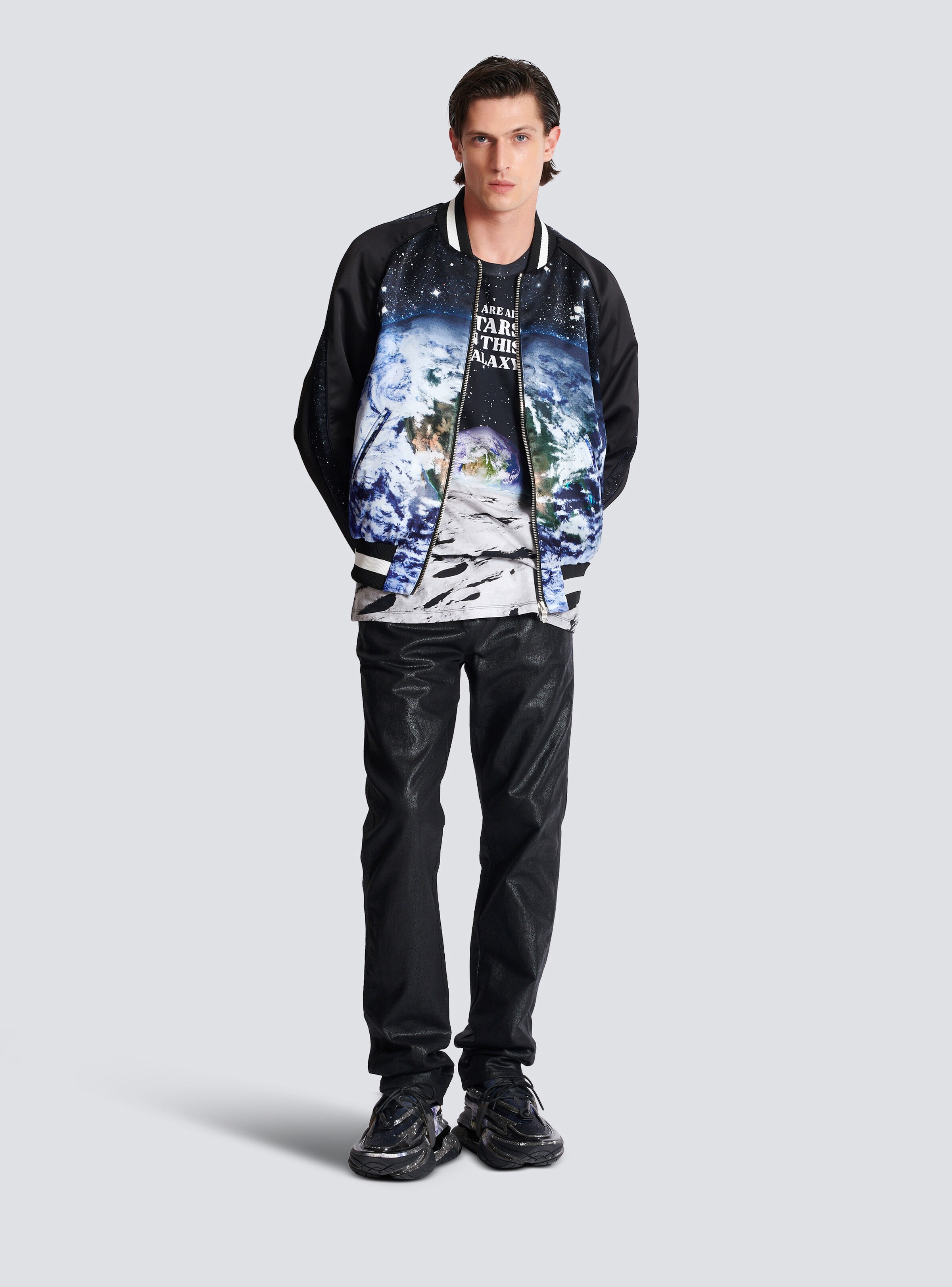 Printed Earth and Stars bomber jacket - 2