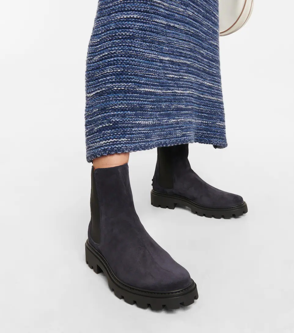 Suede Chelsea boots - 4