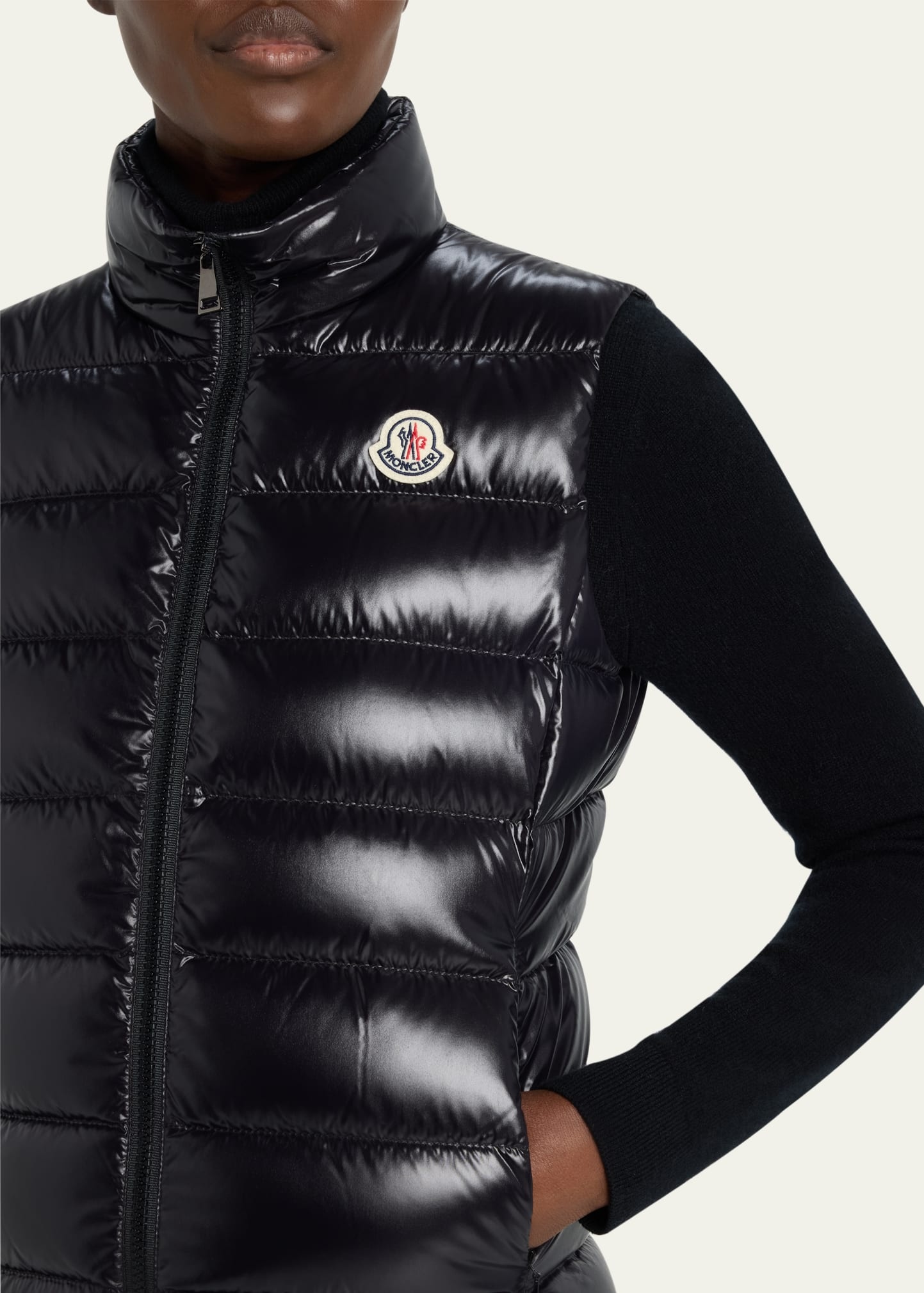 Ghany Shiny Quilted Puffer Vest - 5