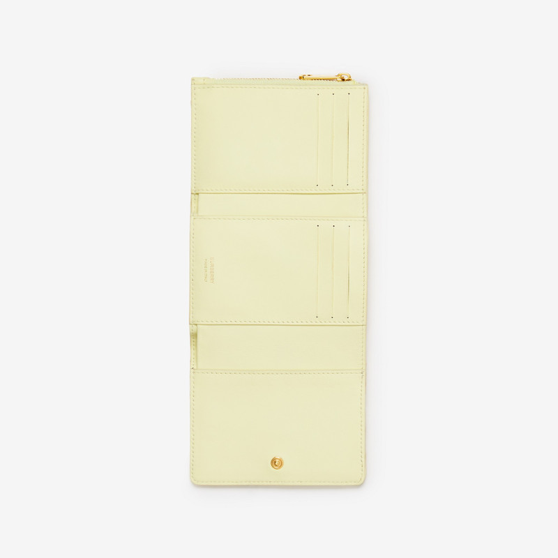 Quilted Leather Small Lola Folding Wallet 4