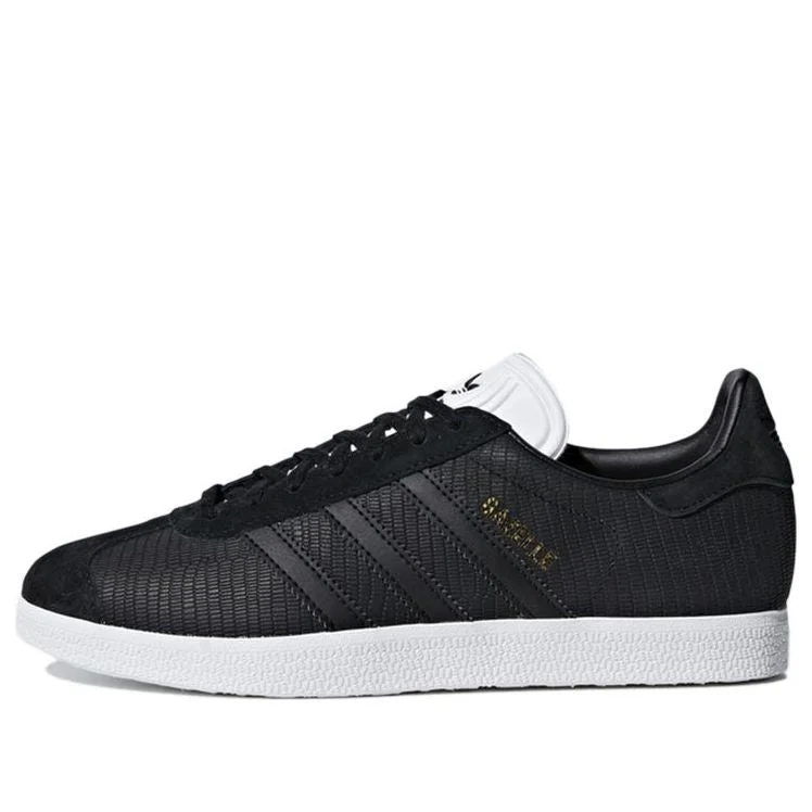 (WMNS) adidas Gazelle '블랙 화이트' B41662 - 1