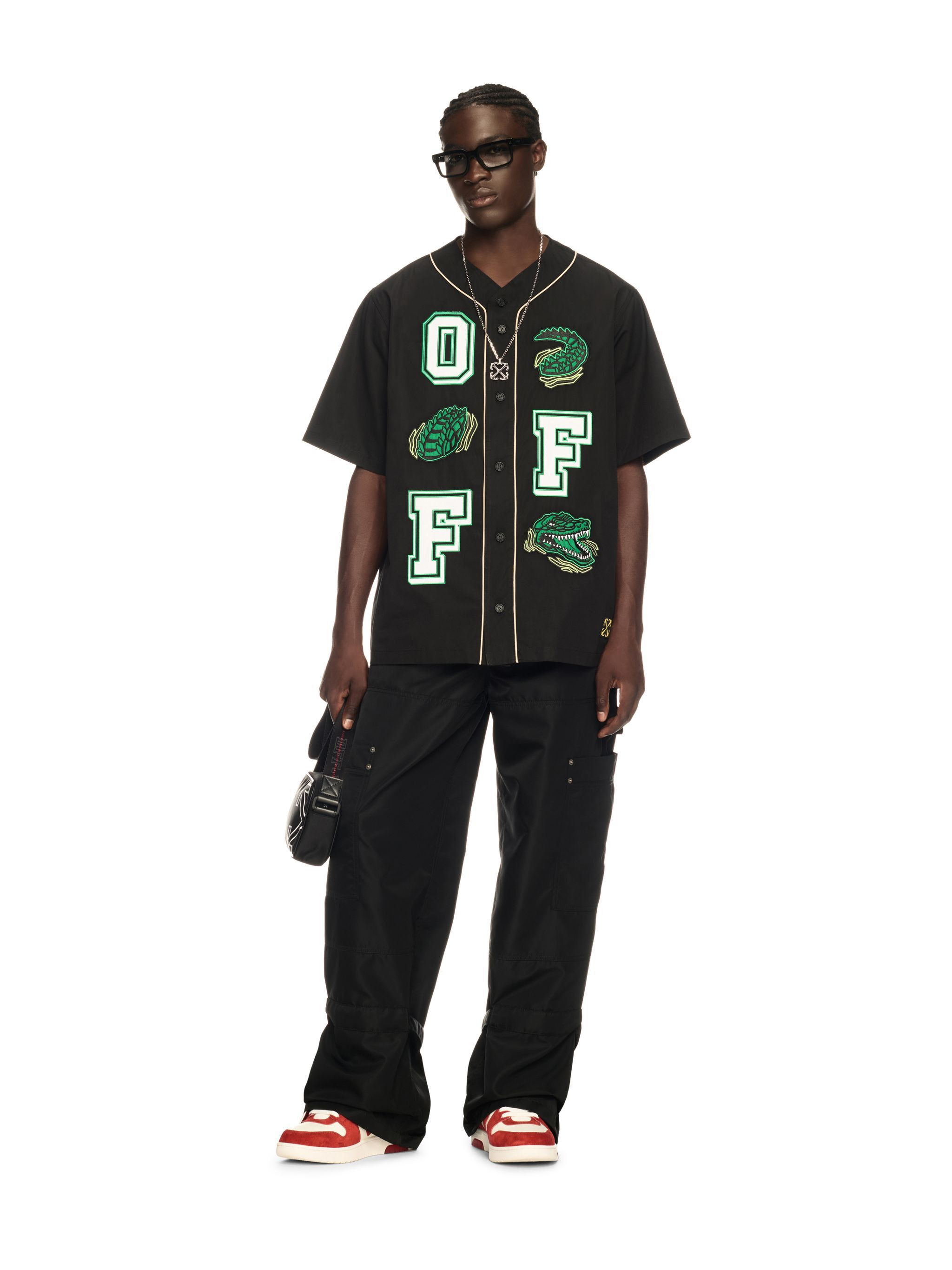 Black Nylon Carpenter Pants - 2