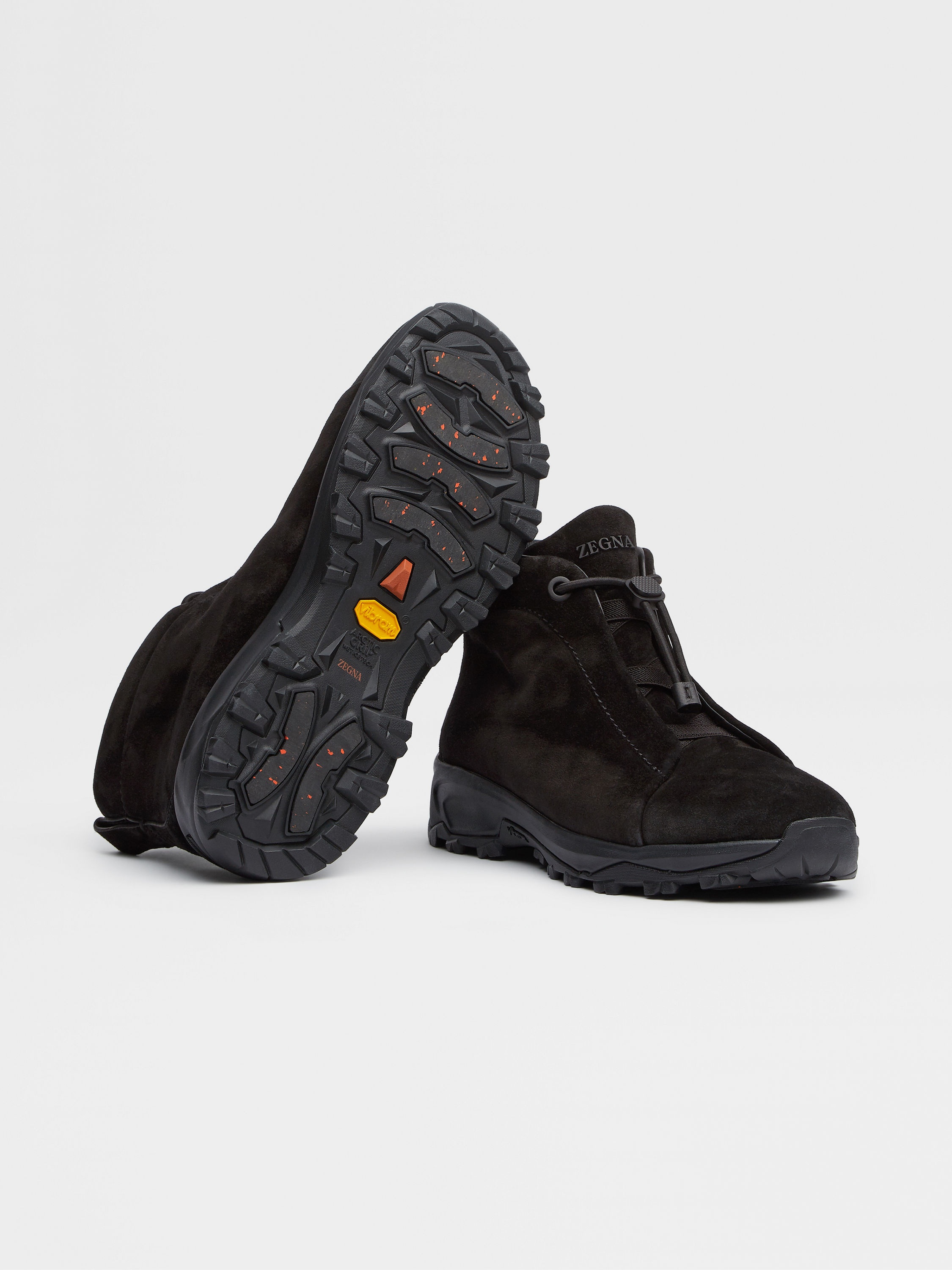 BLACK SUEDE TRIPLE STITCH™ VETTA SNEAKERS - 5