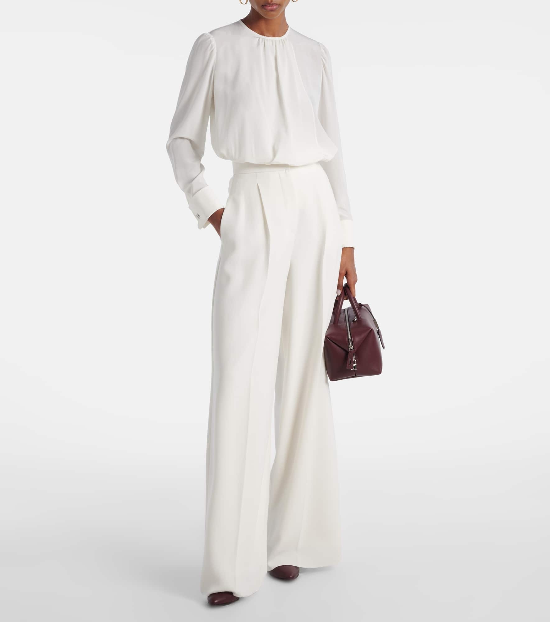 Carol draped silk blouse - 2