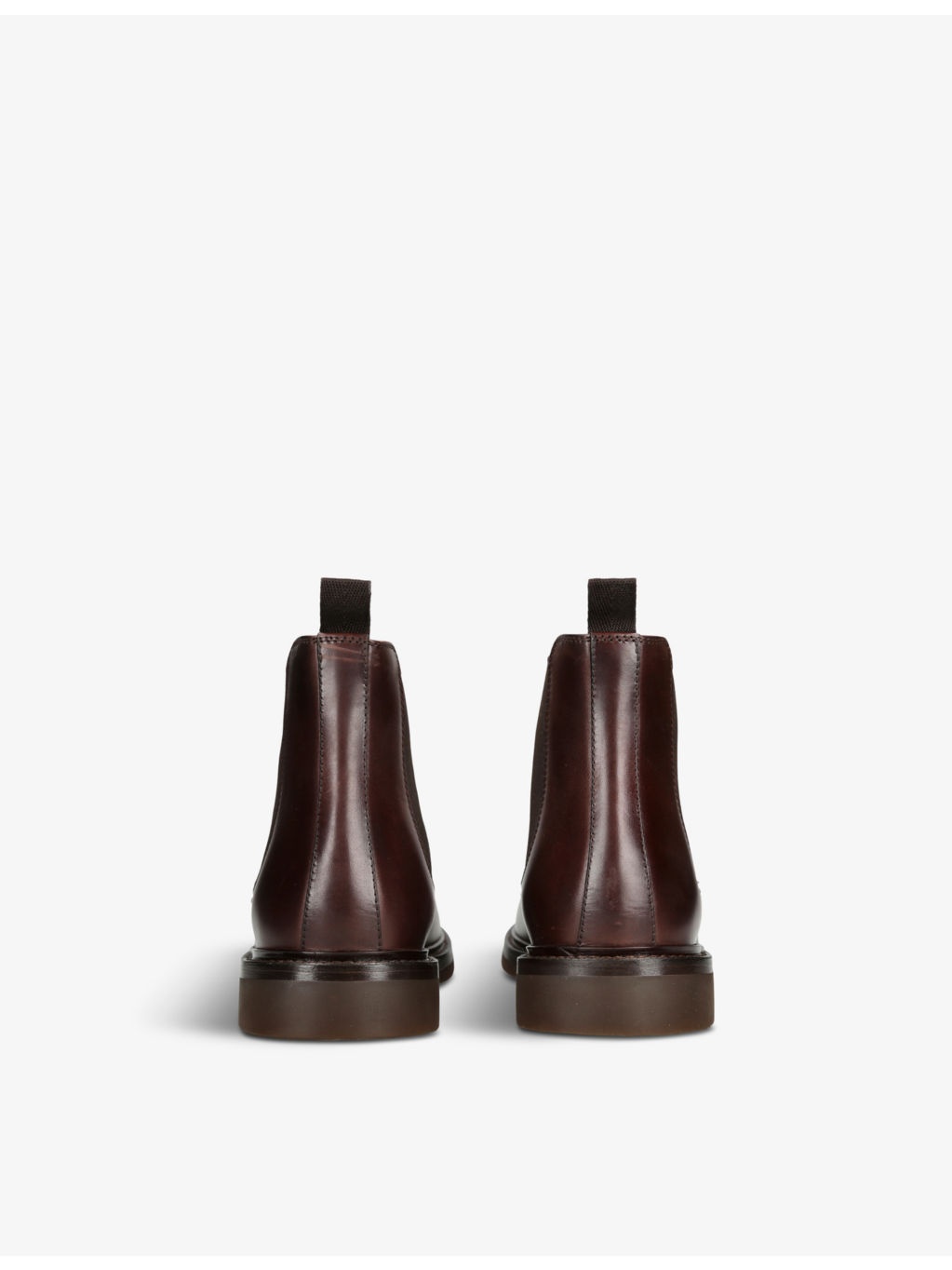 Contrast-stitch leather Chelsea boots - 4