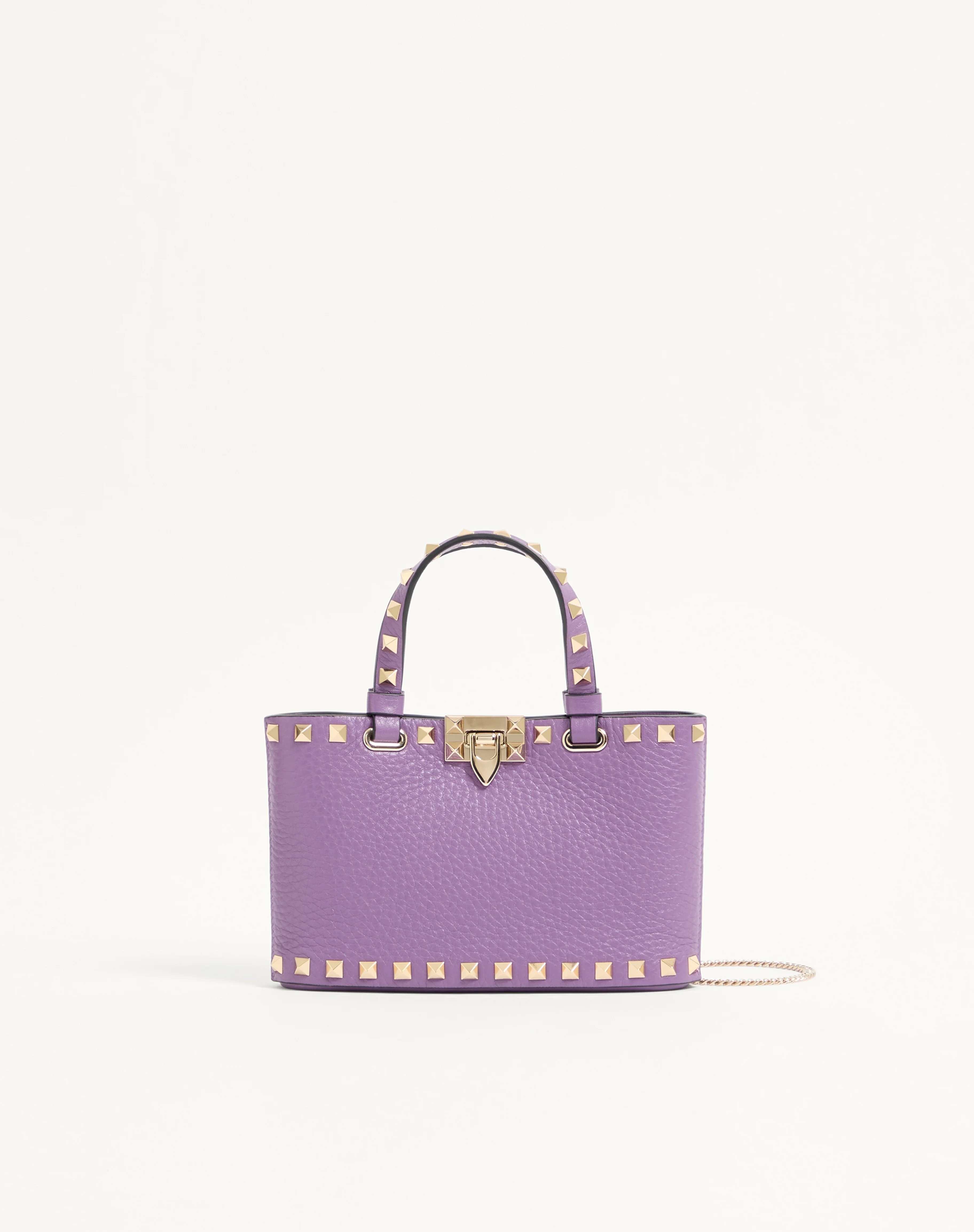 ROCKSTUD MINI SHOPPING BAG IN GRAINY CALFSKIN - 1