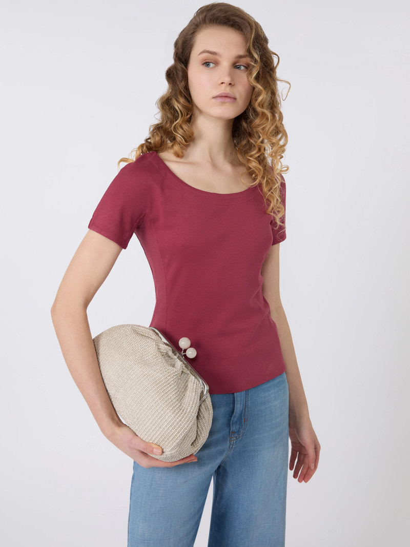 MULTIG Fitted jersey top - CHERRY 5