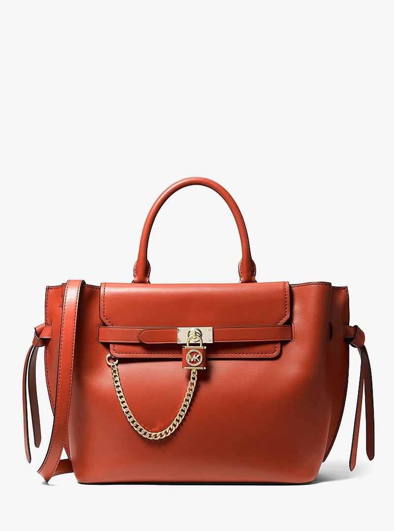 Hamilton Legacy Large Leather Belted Satchel 1