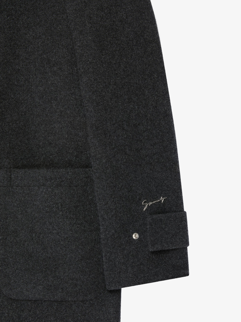 COAT IN DOUBLE FACE WOOL AND MONOGRAM 72 JACQUARD 2