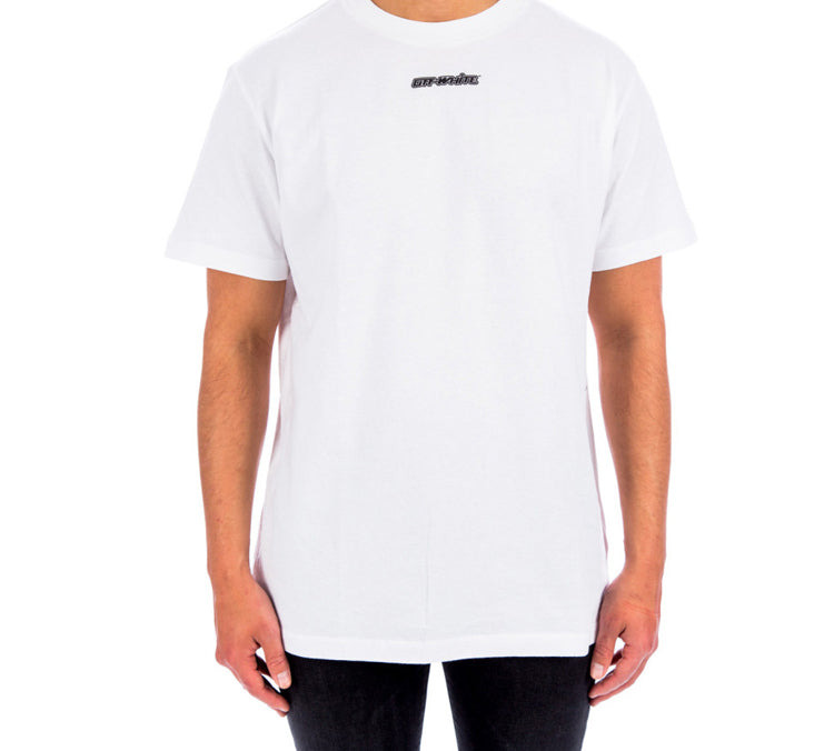 Off-White Marker Short-Sleeve Slim Tee 'White/Blue' OMAA027E20JER0050145 - 3