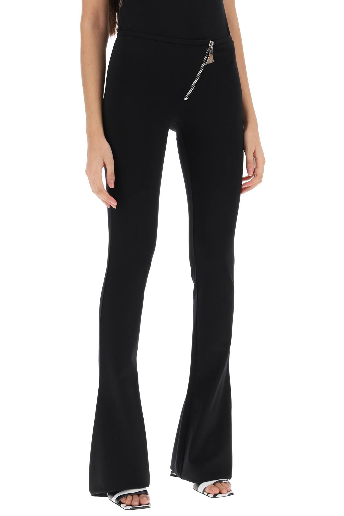 The Attico Bootcut Pants With Slanted Zipper Women - 2