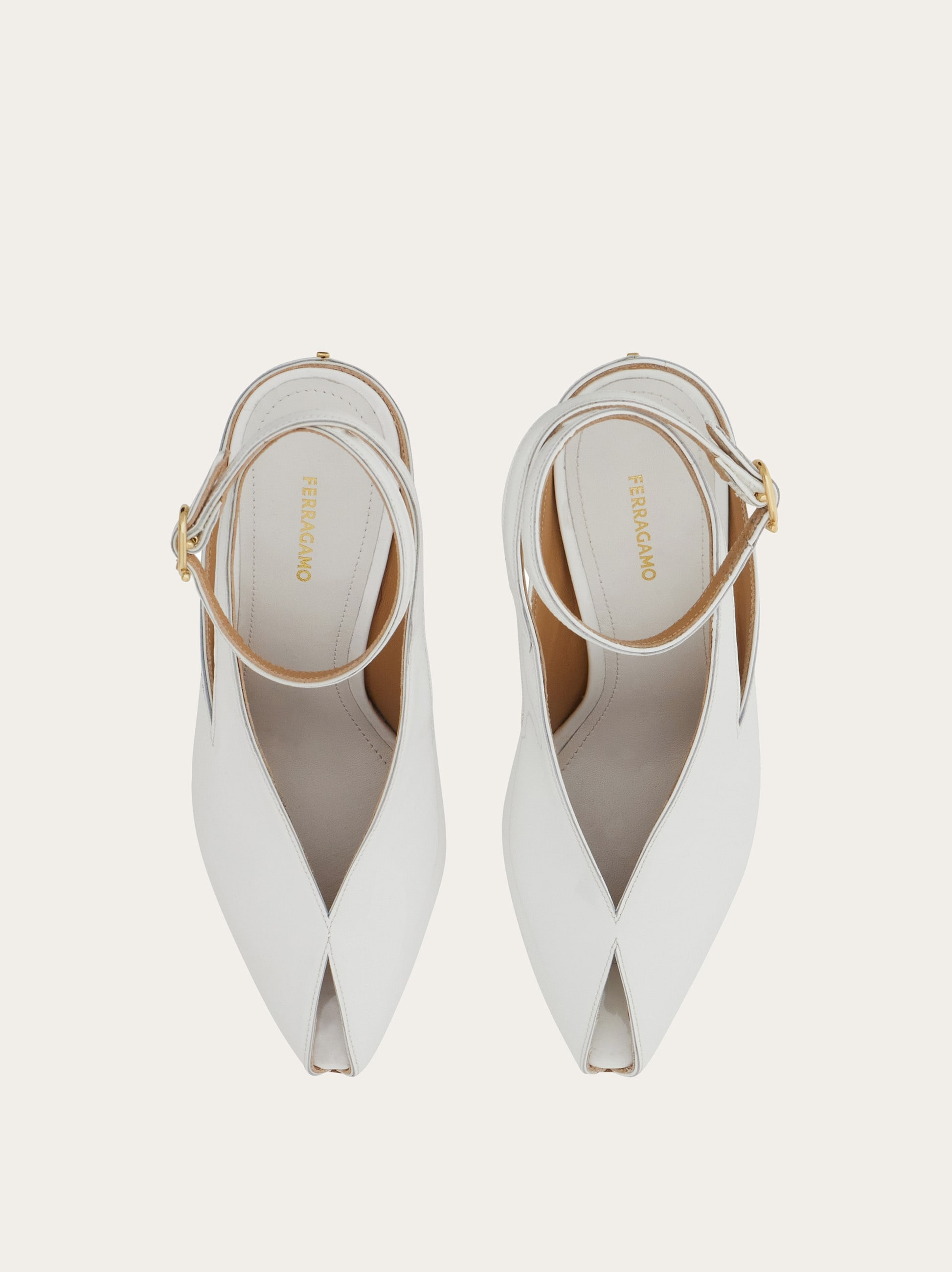 Peep toe wedge sandal - 3