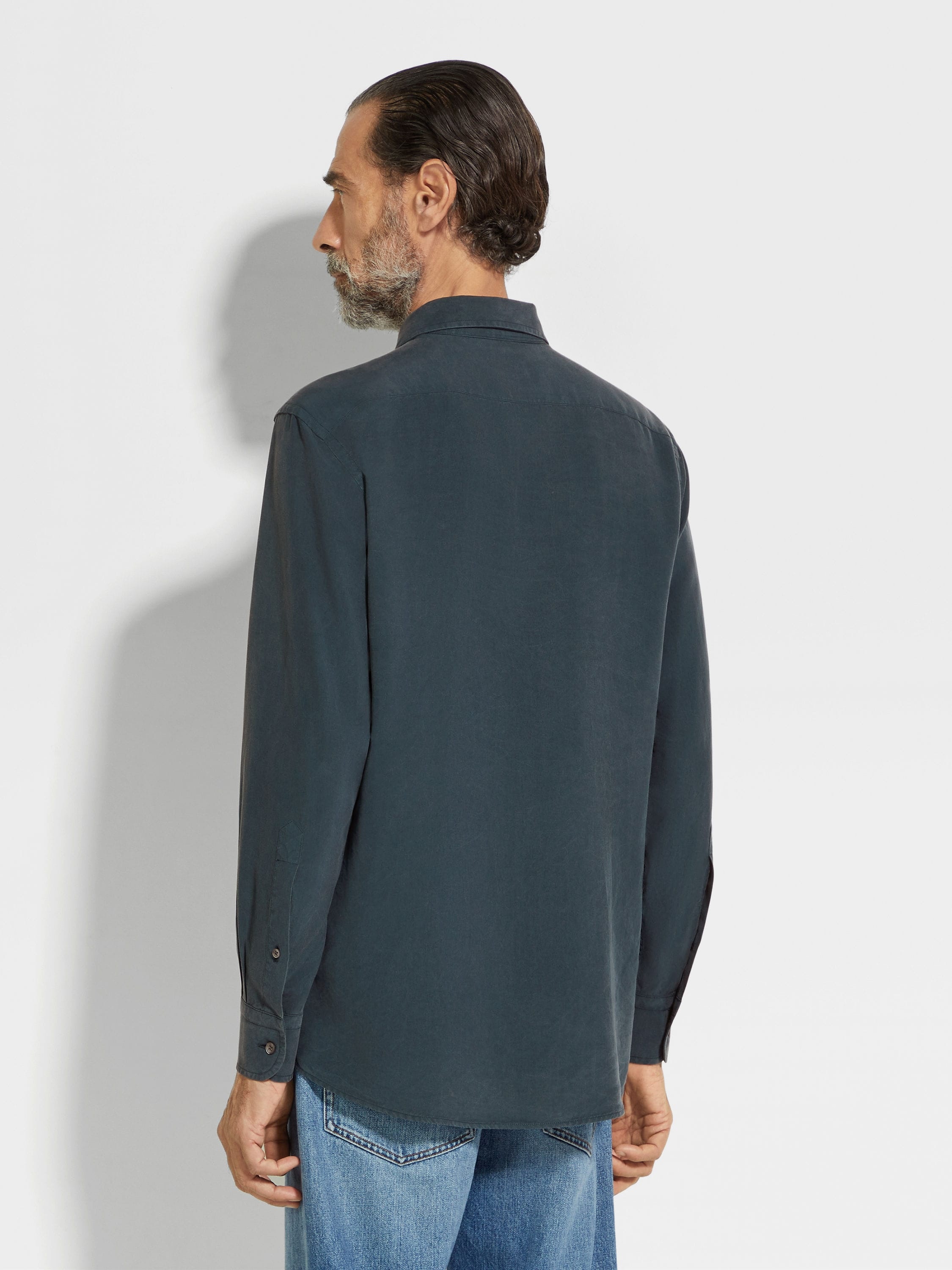 Tシャツ・カットソー ZEGNA SS25 PURE SILK SHIRT (RUFX42A9 SLF5 LIGHT) Silk Shirt SS25 34166184 | Zegna RO