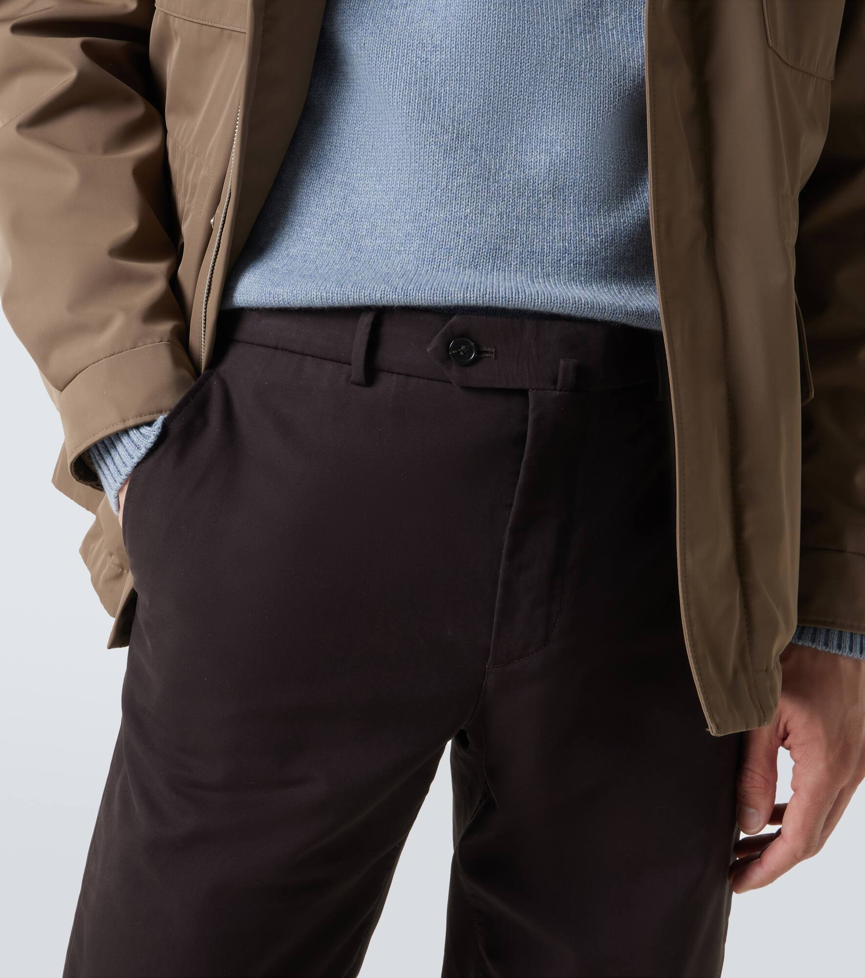 Carlo cotton-blend chinos - 5
