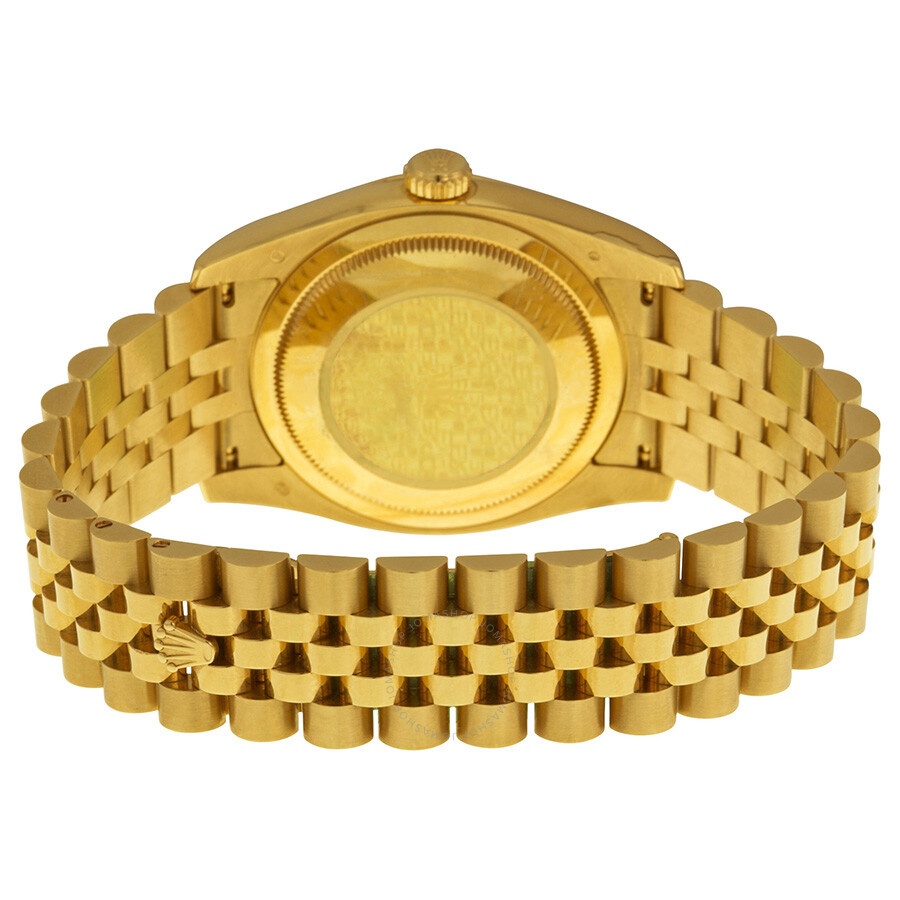 Rolex Oyster Perpetual Datejust 36 Champagne Dial 18K Yellow Gold Automatic Men's Watch 116238CSJ - 3