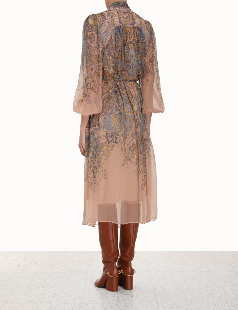 LYRICAL TIE NECK BILLOW DRESS 4