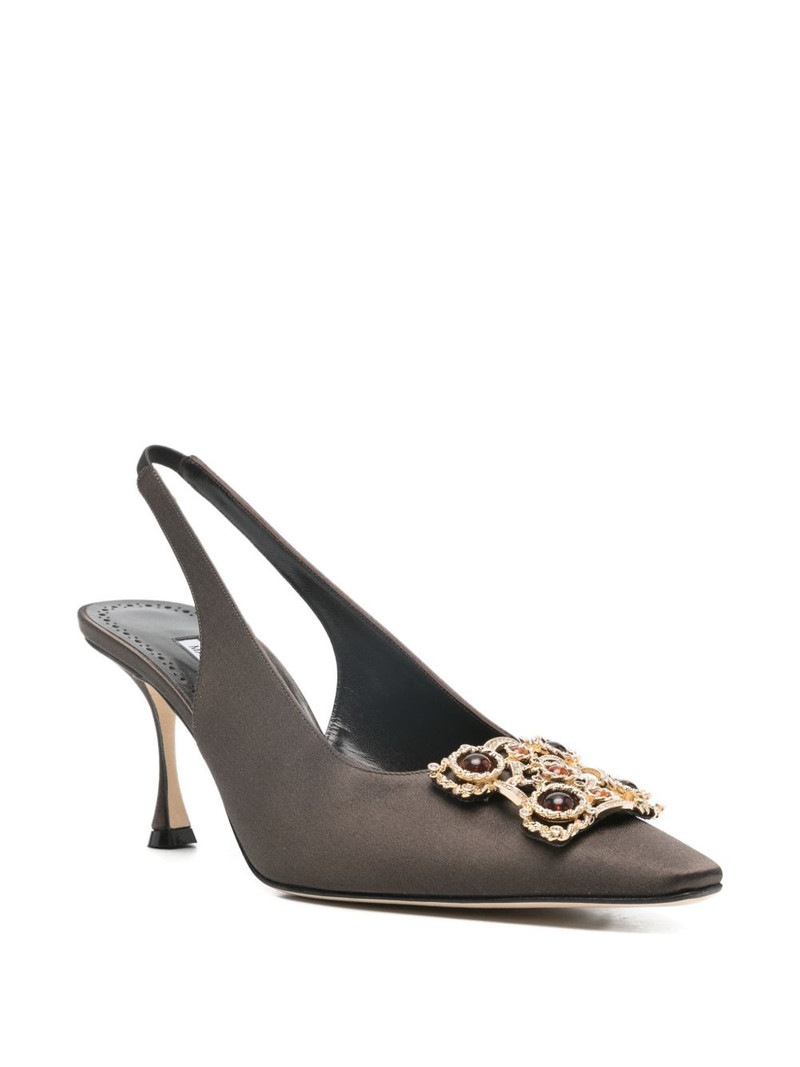 Manolo Blahnik embellished cupida pumps outlook
