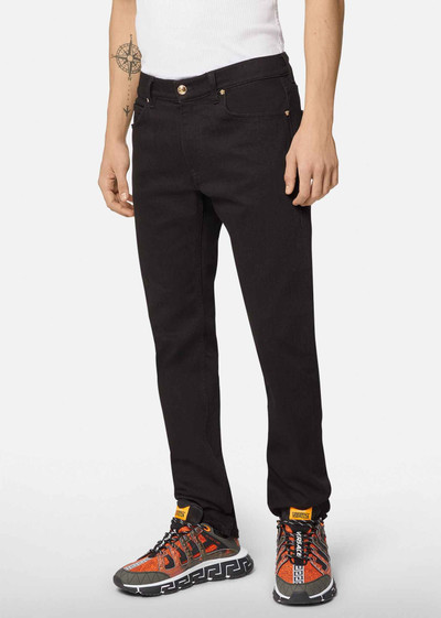 VERSACE Slim Fit Black Jeans outlook