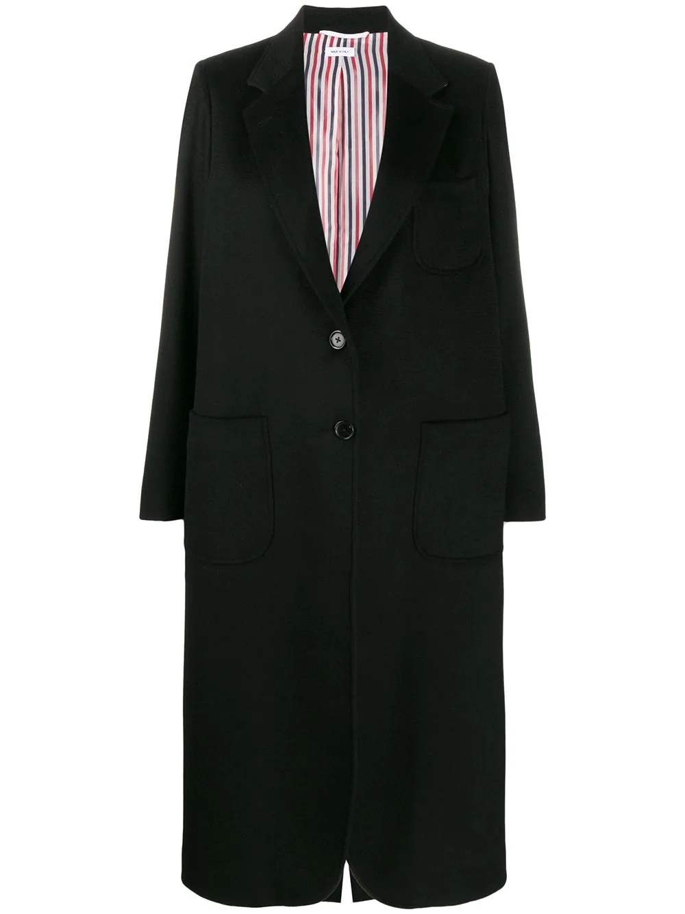 elongated cashemre zibeline sack overcoat - 1