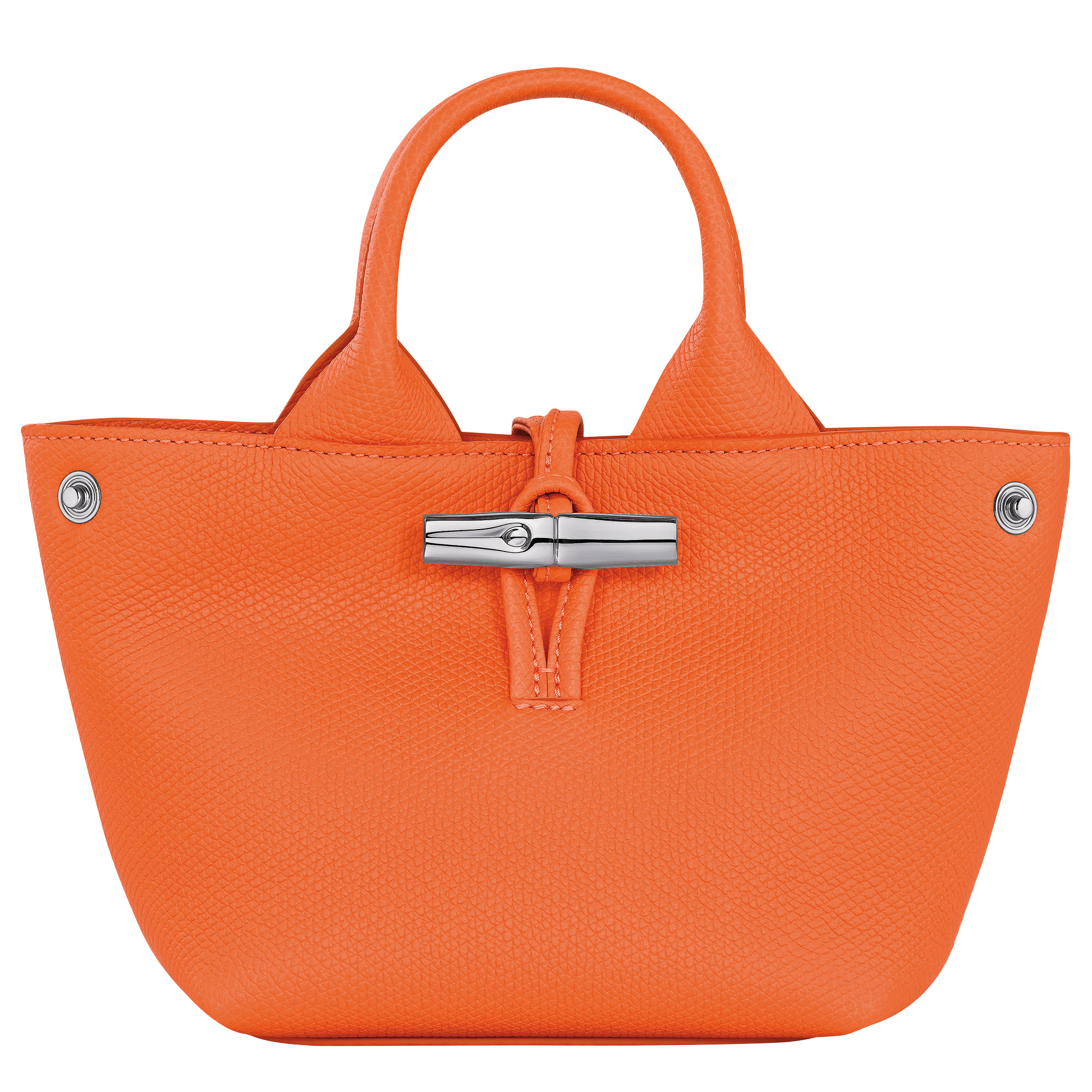 Le Roseau XS Handbag Orange - Leather - 5