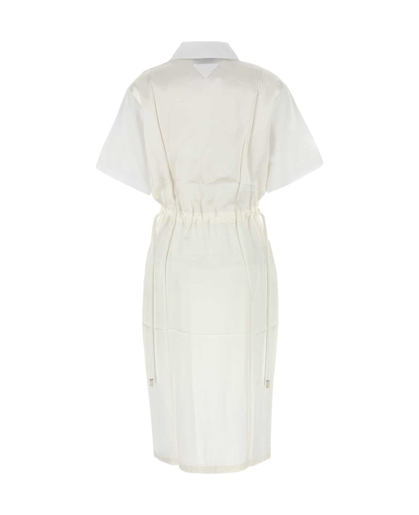 White Poplin Shirt Dress - 2